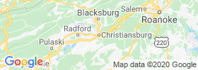 Christiansburg map